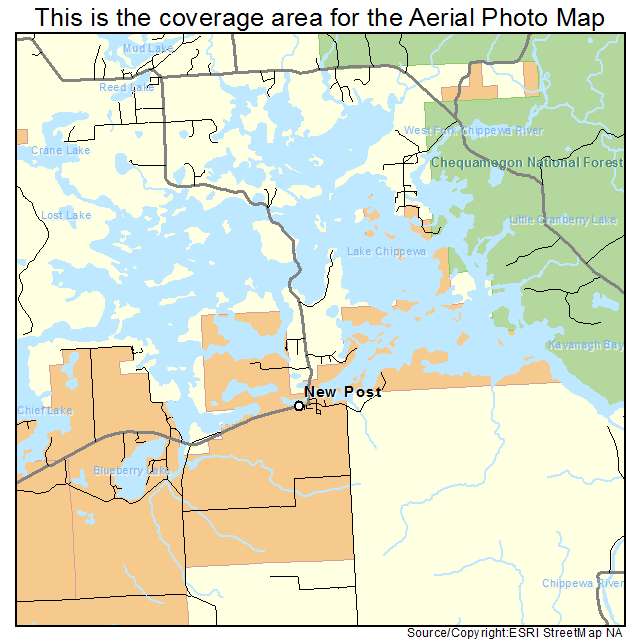 New Post, WI location map 