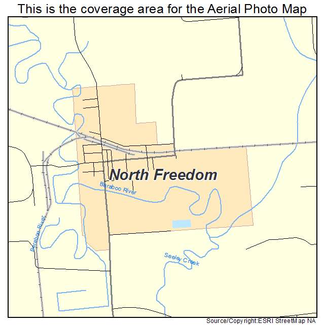 North Freedom, WI location map 