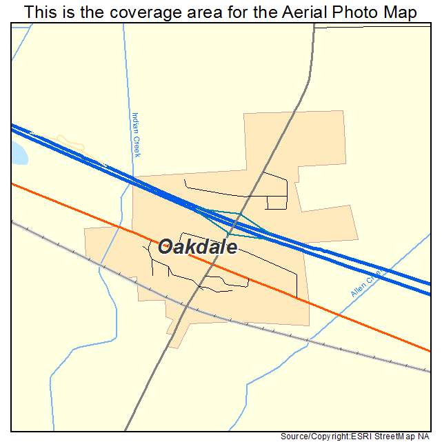 Oakdale, WI location map 