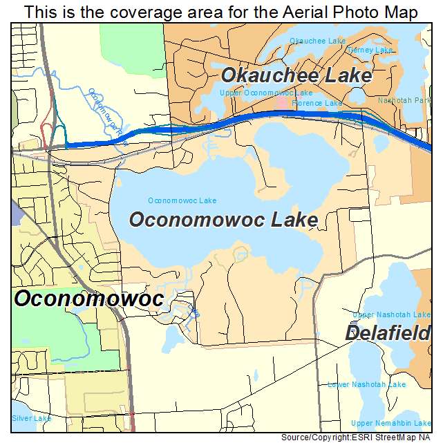 Oconomowoc Lake, WI location map 