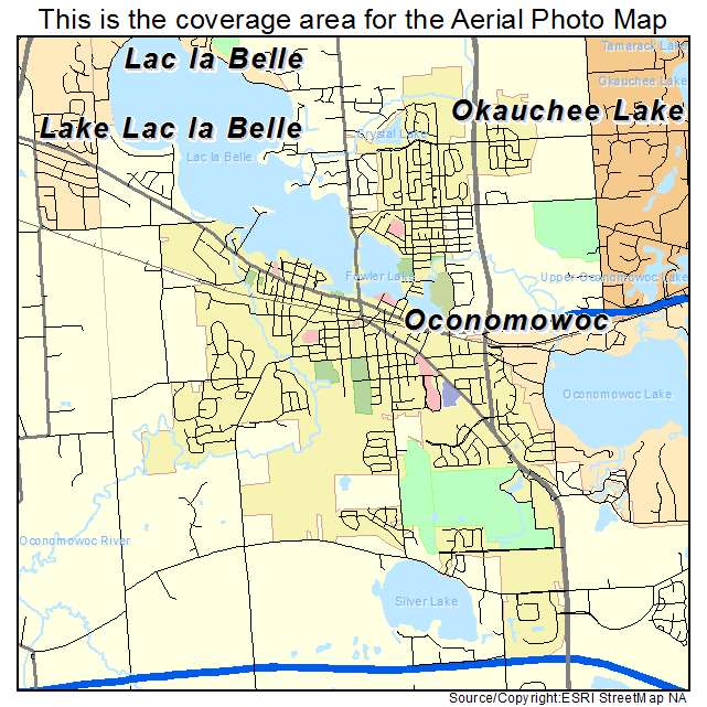 Oconomowoc, WI location map 