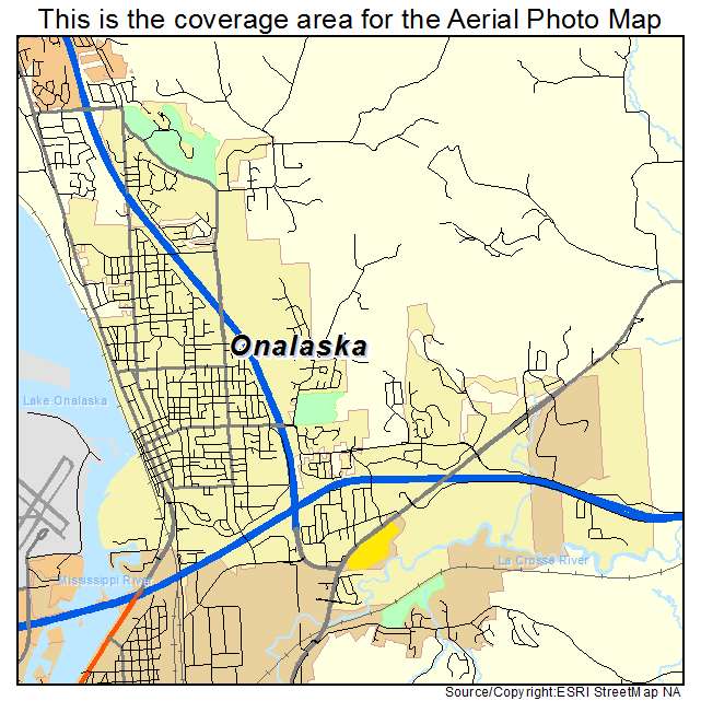 Onalaska, WI location map 