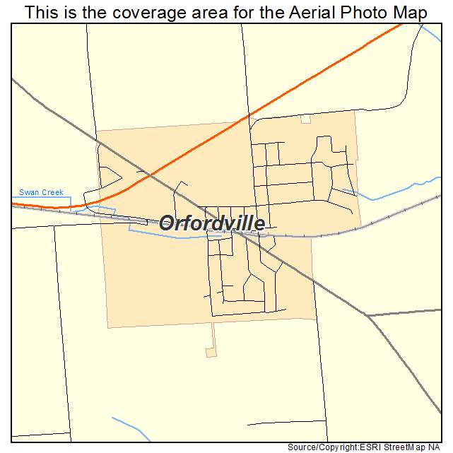 Orfordville, WI location map 