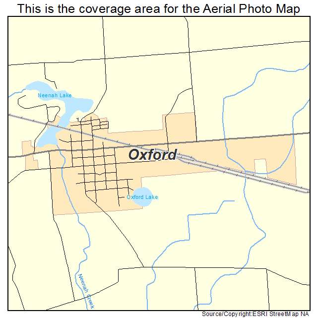 Oxford, WI location map 