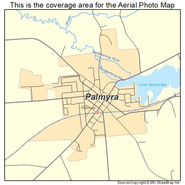 Palmyra, WI location map 