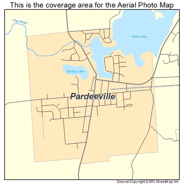 Pardeeville, WI location map 