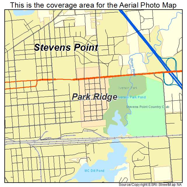 Park Ridge, WI location map 