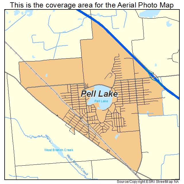 Pell Lake, WI location map 