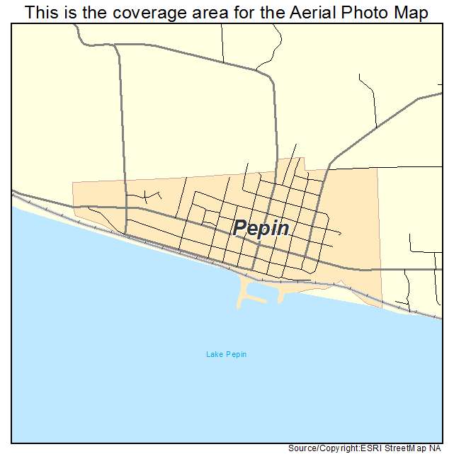 Pepin, WI location map 