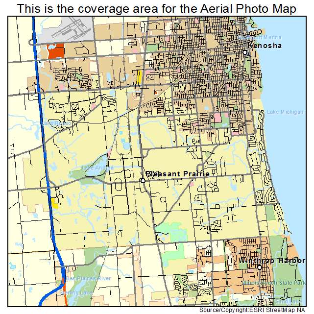 Pleasant Prairie, WI location map 