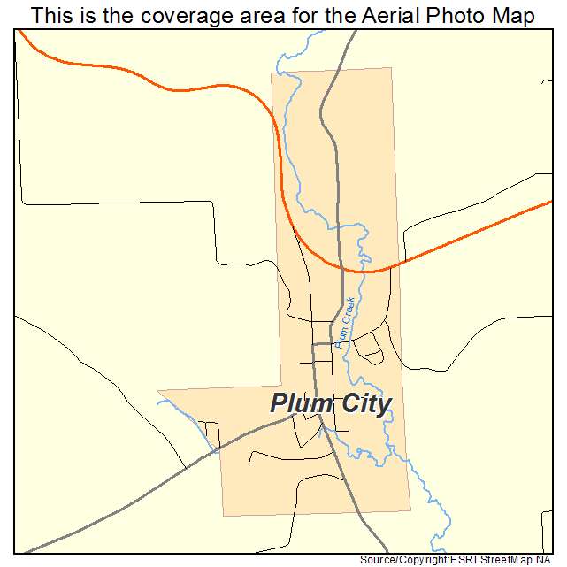 Plum City, WI location map 