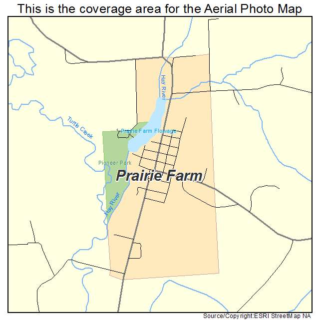 Prairie Farm, WI location map 