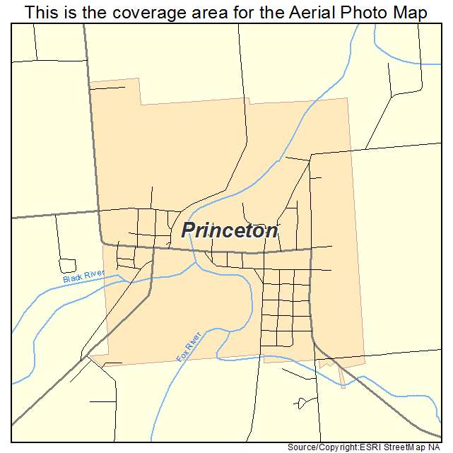 Princeton, WI location map 