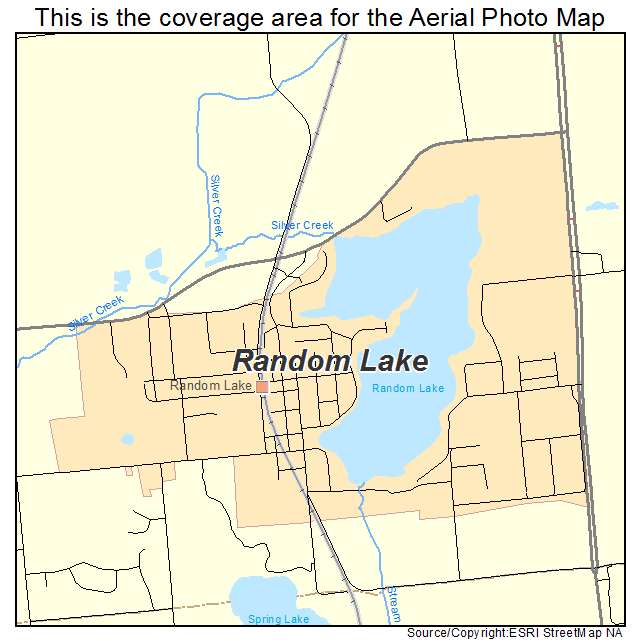 Random Lake, WI location map 