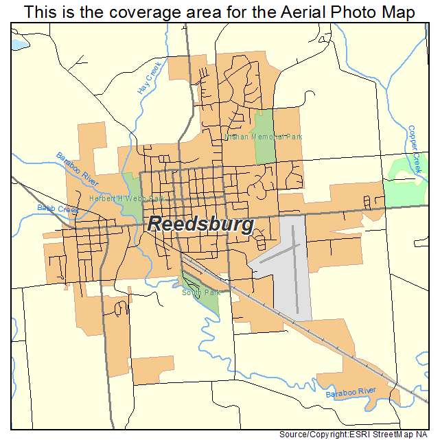 Reedsburg, WI location map 