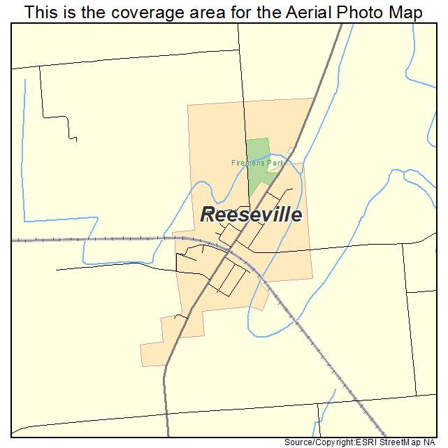 Reeseville, WI location map 