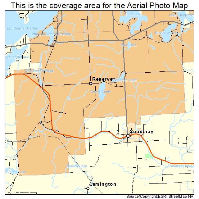 Reserve, WI location map 