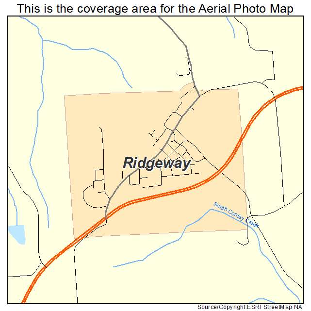 Ridgeway, WI location map 