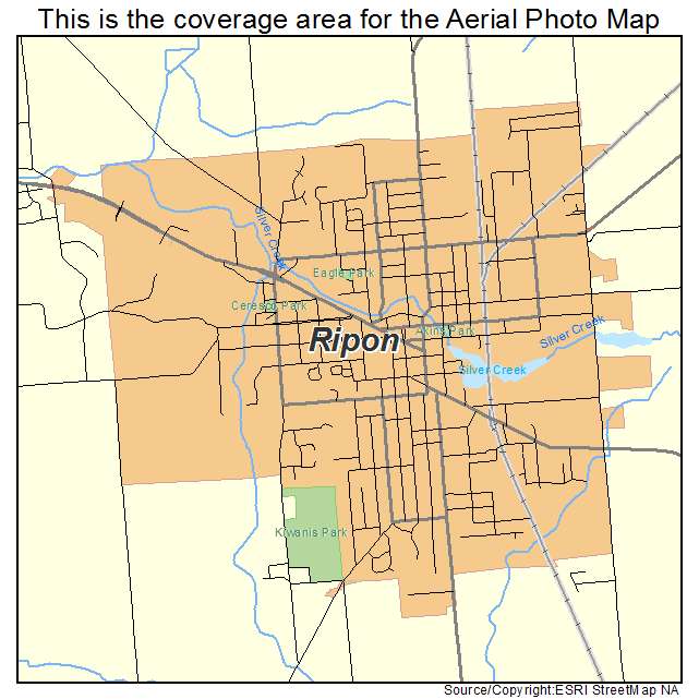 Ripon, WI location map 