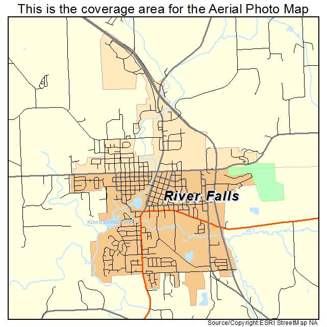 River Falls, WI location map 