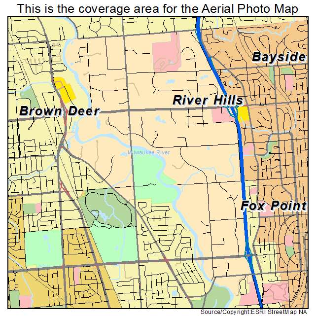 River Hills, WI location map 