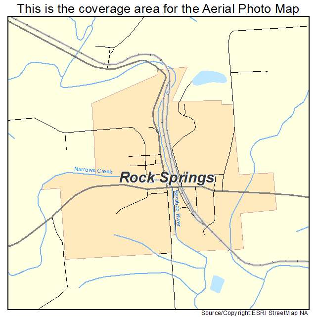 Rock Springs, WI location map 