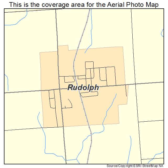 Rudolph, WI location map 
