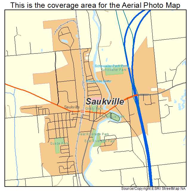 Saukville, WI location map 