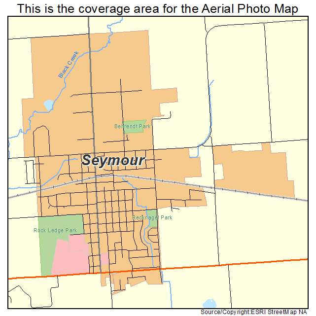 Seymour, WI location map 