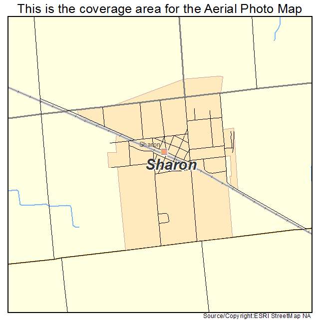 Sharon, WI location map 