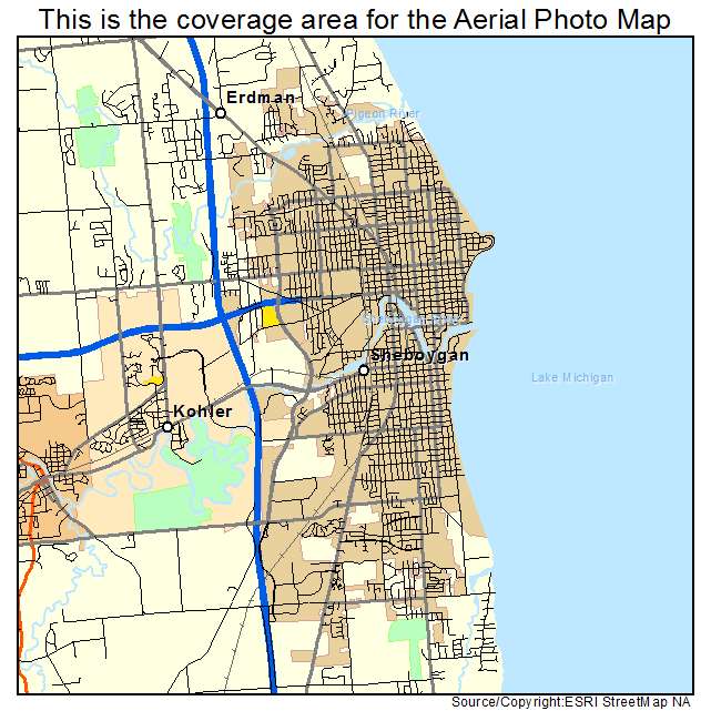 Sheboygan, WI location map 