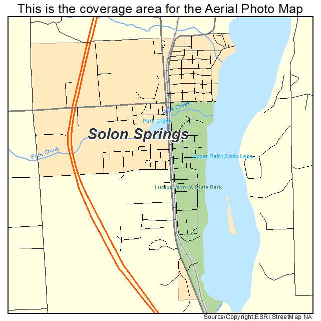 Solon Springs, WI location map 