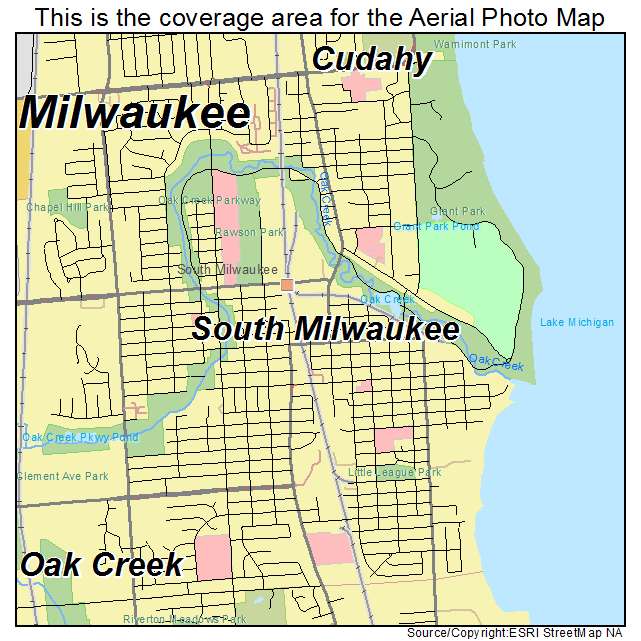 South Milwaukee, WI location map 