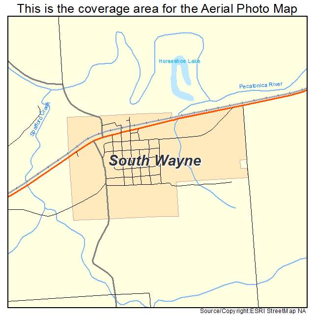 South Wayne, WI location map 
