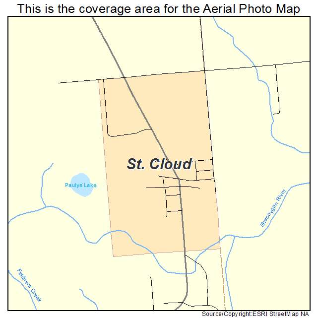 St Cloud, WI location map 
