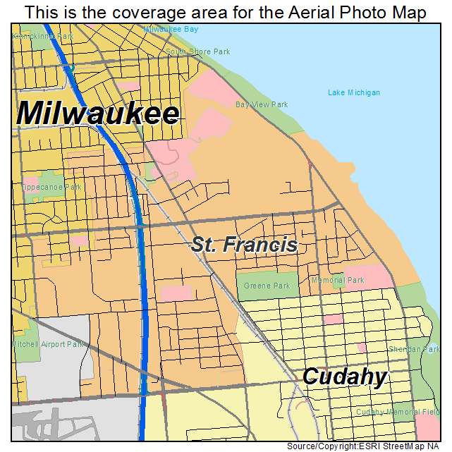 St Francis, WI location map 