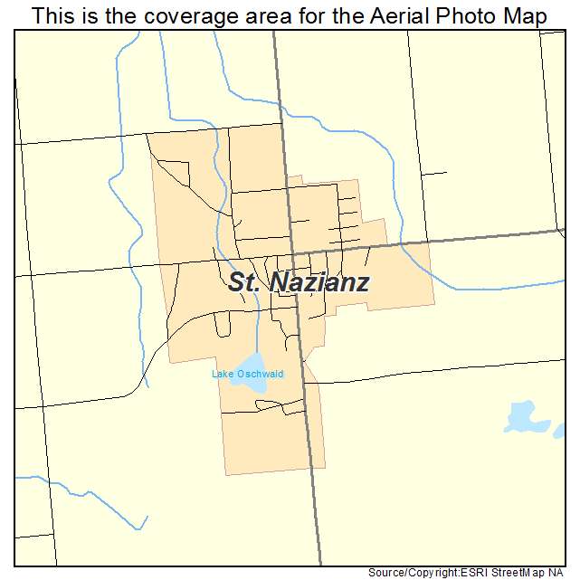 St Nazianz, WI location map 