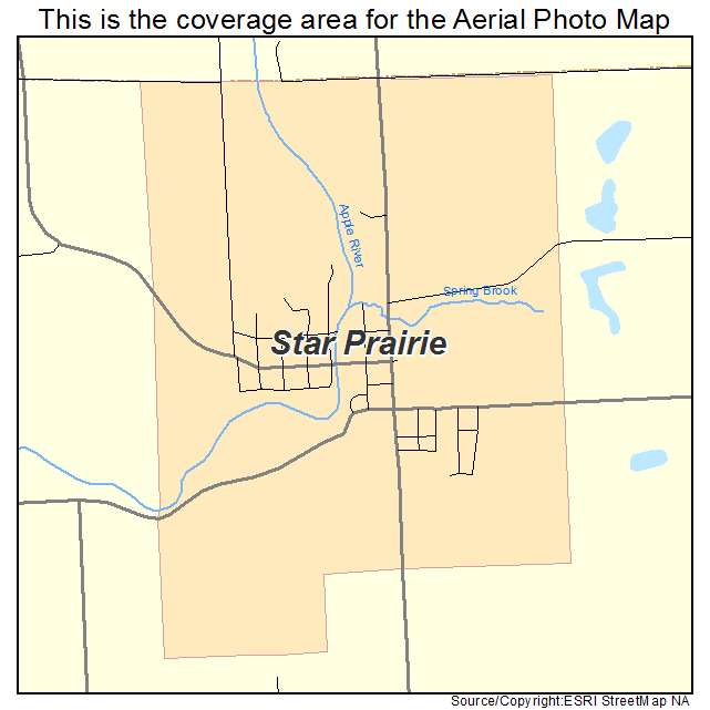 Star Prairie, WI location map 