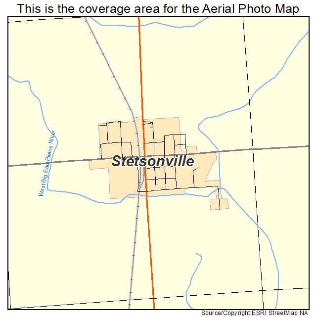 Stetsonville, WI location map 