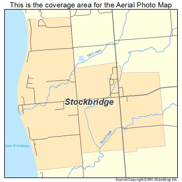 Stockbridge, WI location map 