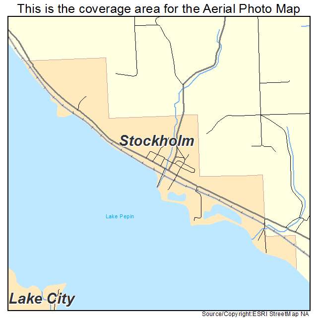 Stockholm, WI location map 