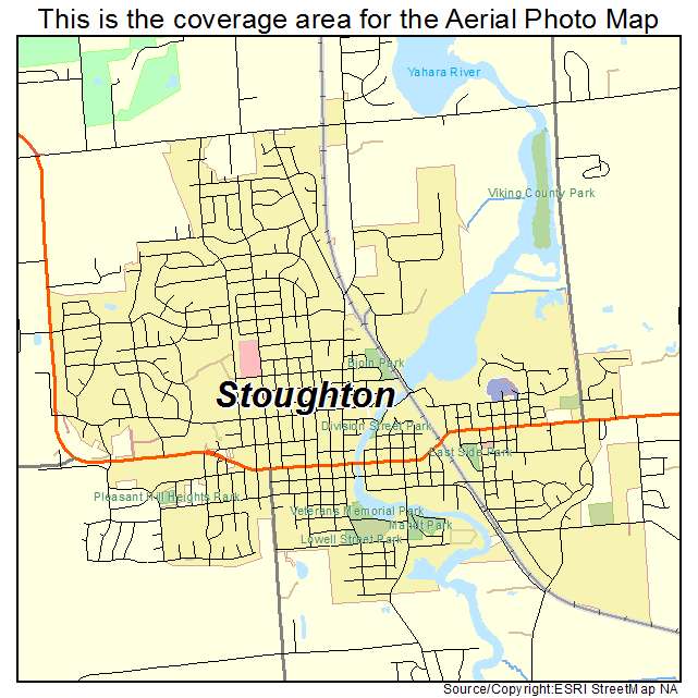 Stoughton, WI location map 