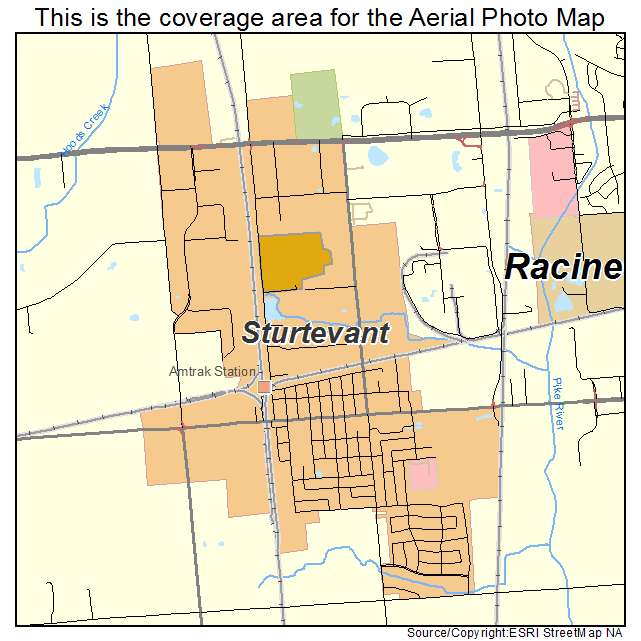 Sturtevant, WI location map 