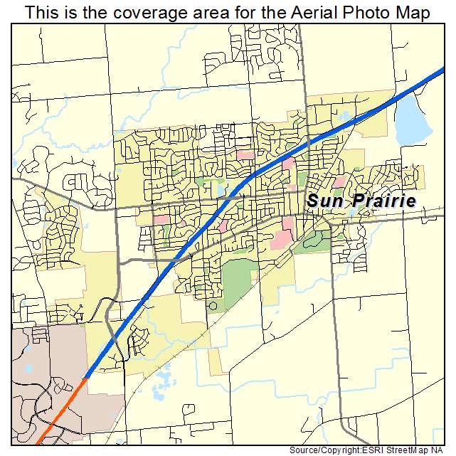 Sun Prairie, WI location map 