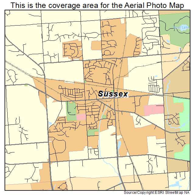 Sussex, WI location map 