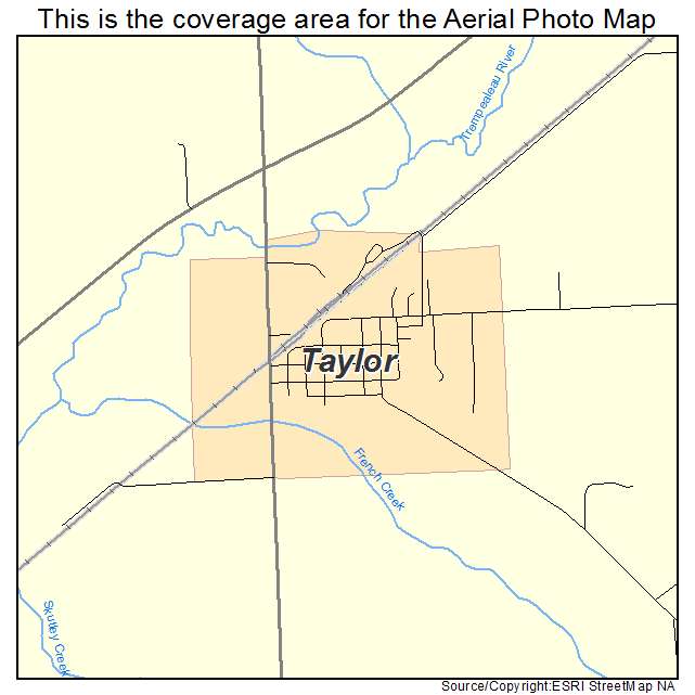 Taylor, WI location map 