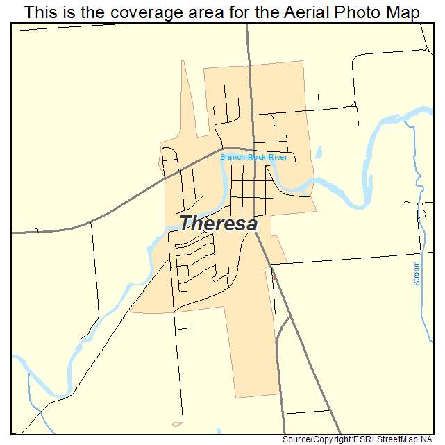 Theresa, WI location map 