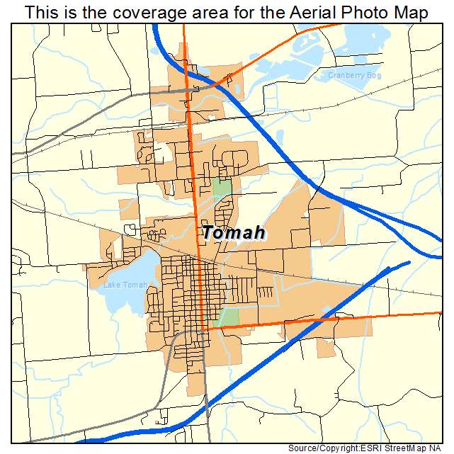 Tomah, WI location map 