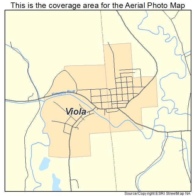 Viola, WI location map 