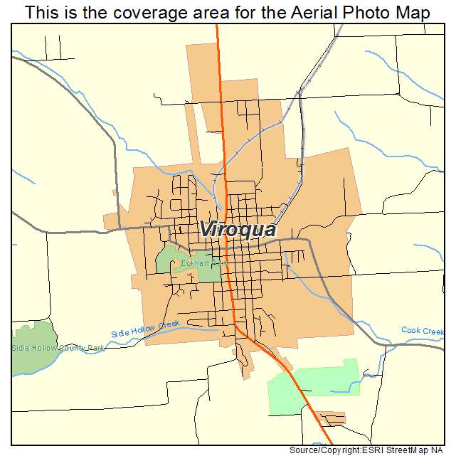 Viroqua, WI location map 